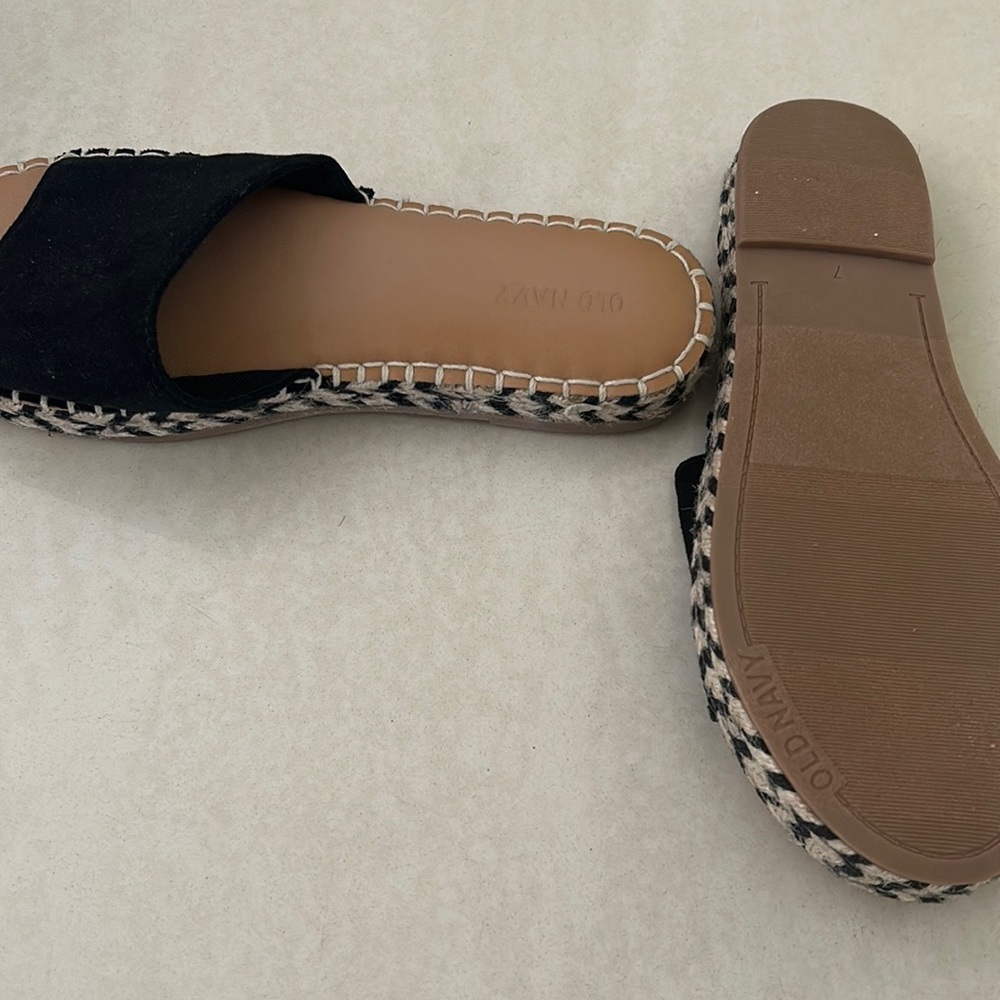 Black Size 7 New Sandals - Picture 2 of 2